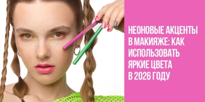 Неоновые акценты в макияже: как использовать яркие цвета в 2026 году