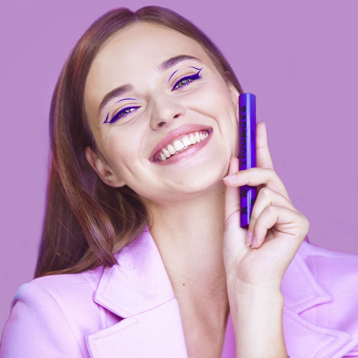 Bad Doll Тушь для ресниц Цветная объемная Violet